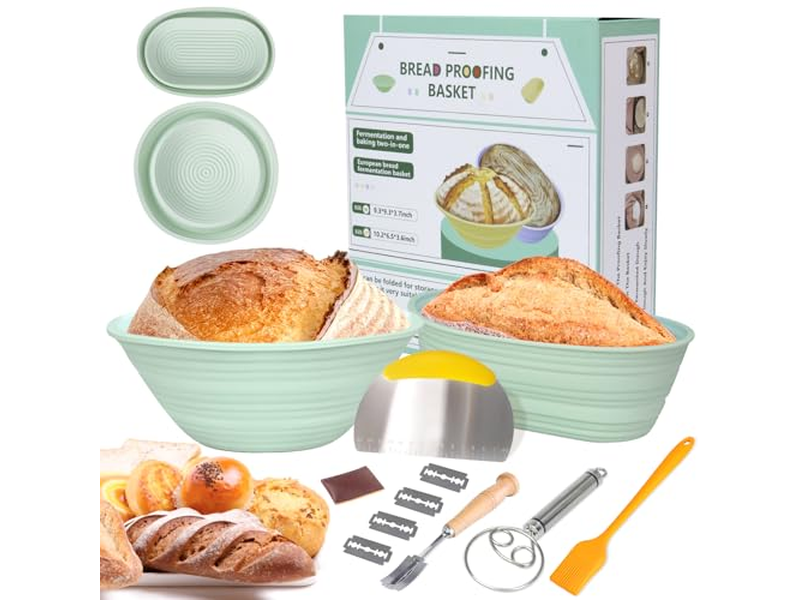 Баннетон для домашней пекарни, двойная безопасная корзина из ротанга для хлеба