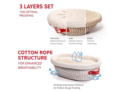 Пластиковые баннетоны для хлеба без замеса, большой силиконовый вкладыш коричневого цвета