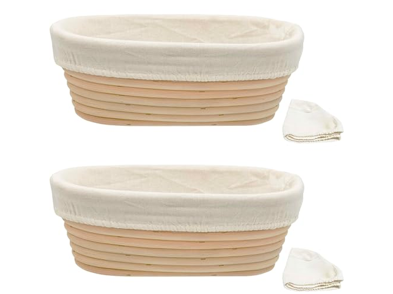 Набор корзин для расстойки для домашних пекарей, хлеб на закваске, оптовая продажа баннетонов