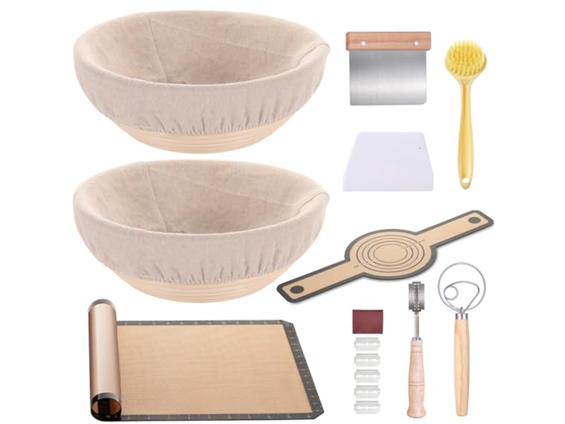 Чаша для расстойки, корзина баннетон в форме сердца, круглый подъемник для домашнего хлеба