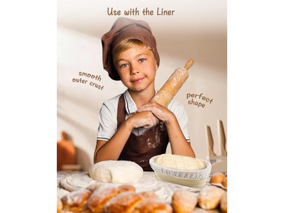 Силиконовая корзина для предварительной расстойки хлеба, набор больших круглых баннетонов