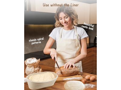 Силиконовая корзина для предварительной расстойки хлеба, набор больших круглых баннетонов