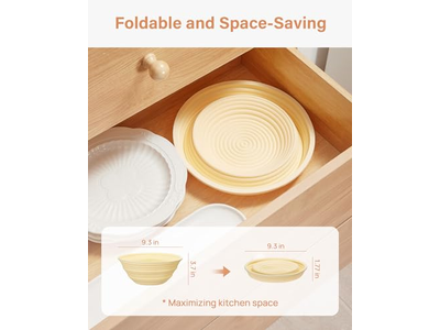 Прямоугольная круглая корзина для хлеба 10 дюймов, овальная корзина с плетеной подкладкой, 7 корзин