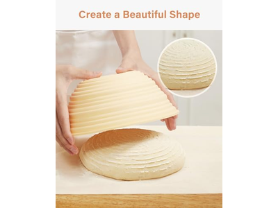 Прямоугольная круглая корзина для хлеба 10 дюймов, овальная корзина с плетеной подкладкой, 7 корзин