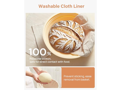 Прямоугольная круглая корзина для хлеба 10 дюймов, овальная корзина с плетеной подкладкой, 7 корзин