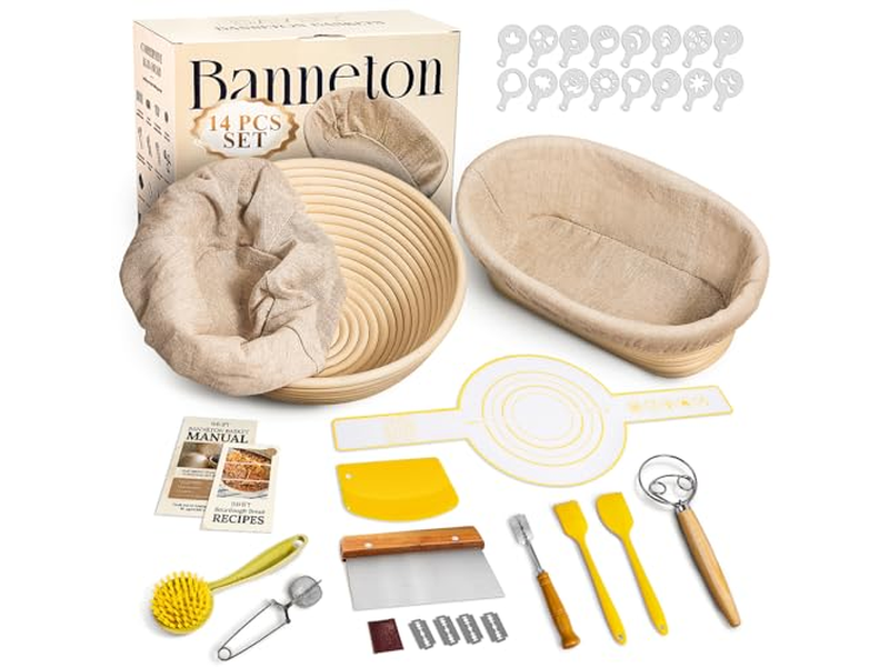 Корзина для расстойки в форме сердца, корзины для хлеба, лезвие для нарезки, мульти-форма баннетон