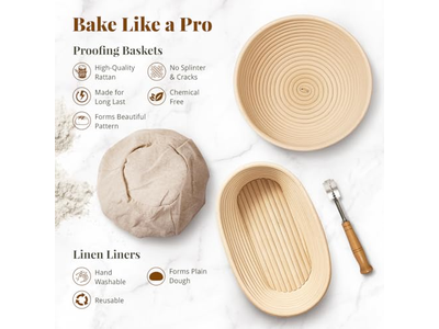 Корзина для расстойки в форме сердца, корзины для хлеба, лезвие для нарезки, мульти-форма баннетон