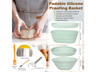 Баннетон для домашней пекарни, двойная безопасная корзина из ротанга для хлеба