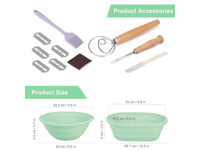 Индонезийская корзина для расстойки хлеба из ротанга, круглый набор 9 дюймов, опт