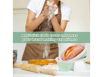 Большая овальная корзина, маленькая миска для смешивания хлеба, деревянная баннетон для расстойки заквасочного теста