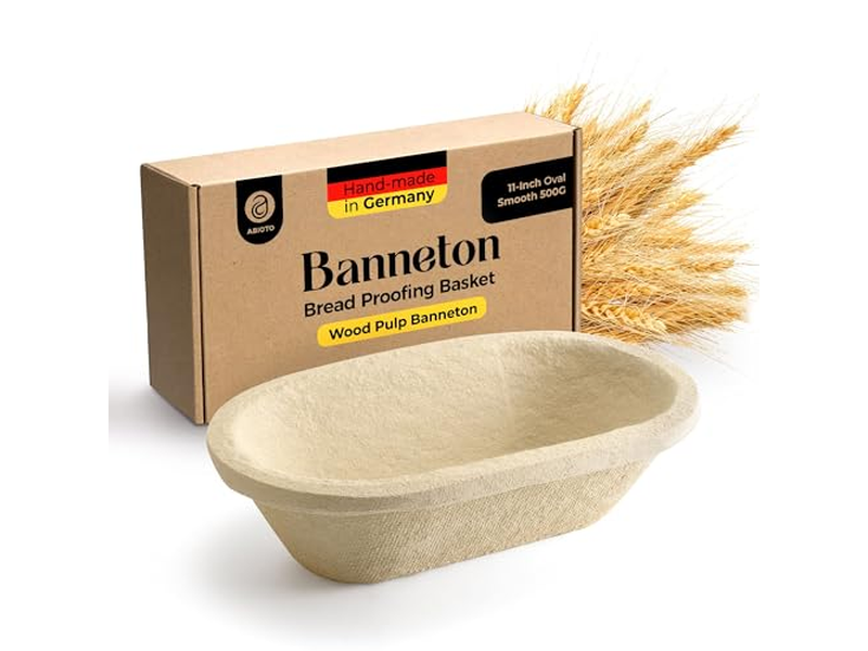 Профессиональная овальная форма для баннетона с еловым деревом и ротангом