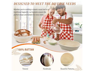 Пластиковые корзины для расстойки теста, овальная плетеная корзина для хлеба