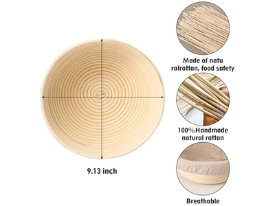 Корзина для расстойки для багетов, противней для теста пиццы с крышкой