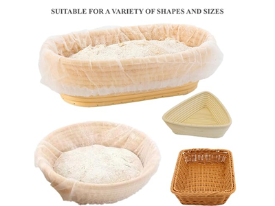 Корзина для расстойки с лезвием 13 см, баннетон с вкладышами, 9-дюймовые овальные прямоугольные