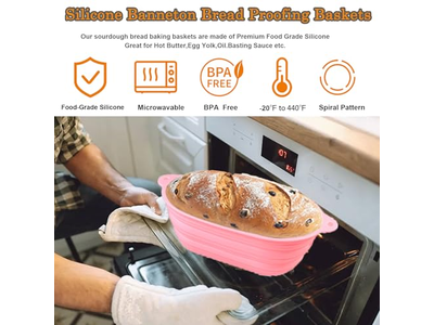 Корзина для расстойки с льняным вкладышем, 5 дюймов, маленькая, 10 дюймов, овальная корзина для хлеба