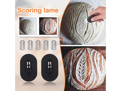 Корзина для расстойки из пластика и ротанга, набор для хлеба, контейнер для стартера, ферментация, синий