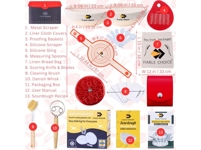 Набор корзин для расстойки из 2 круглых и овальных, 3 шт. хлеба баннетон, 5 шт. горячая распродажа