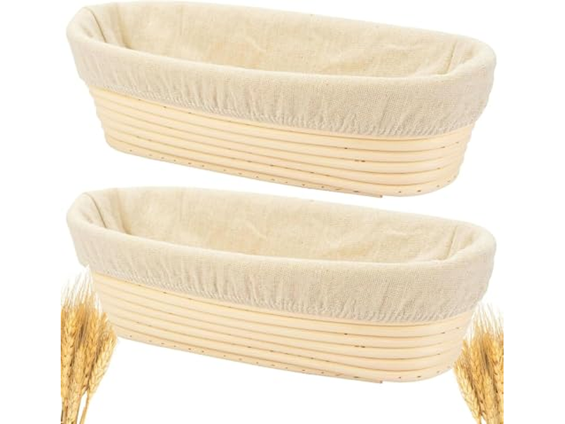 Корзины для расстойки закваски, овальная баннетон-корзина