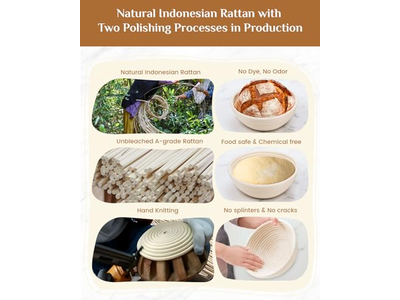 Корзины для расстойки закваски, корзина из ротанга с куполом для расстойки теста