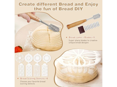 Ротанговая хлебная корзина с крышкой и вкладышем, инструмент для расстойки закваски