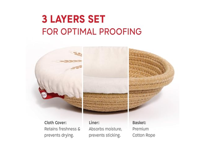 Ротанговые хлебные корзины, баннетон, круглая корзина для расстойки, принадлежности для пекарни