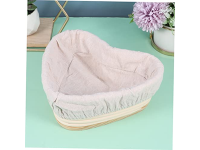 Прямоугольная корзина для расстойки хлеба из ротанга и сжатого дерева